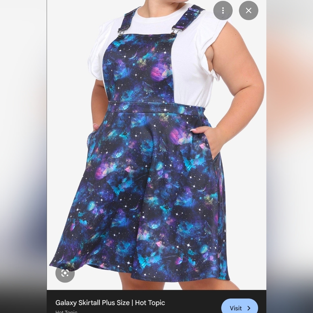 Galaxy "Skirtall" Overall Dress Plus Size 1